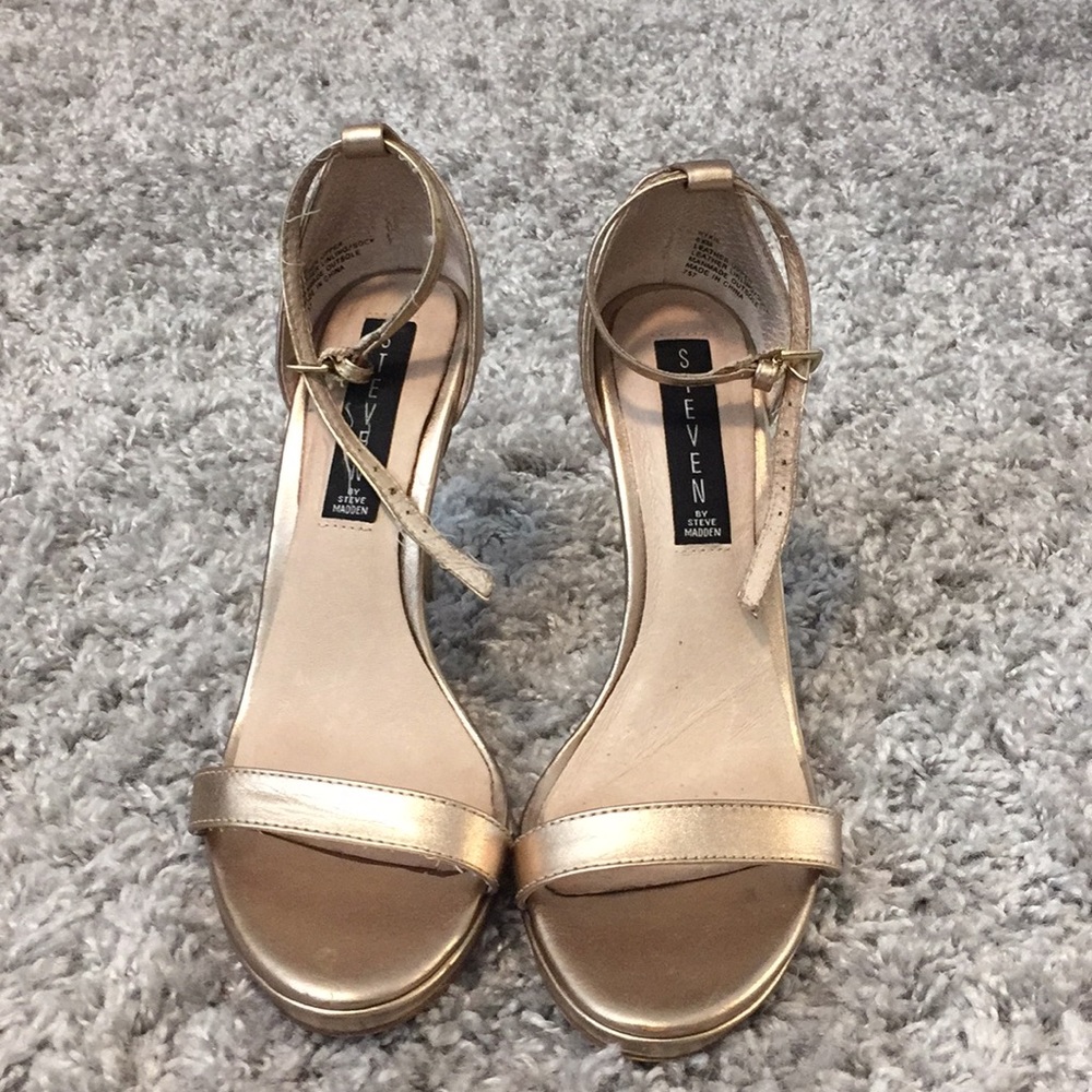 Gold Strap Heels